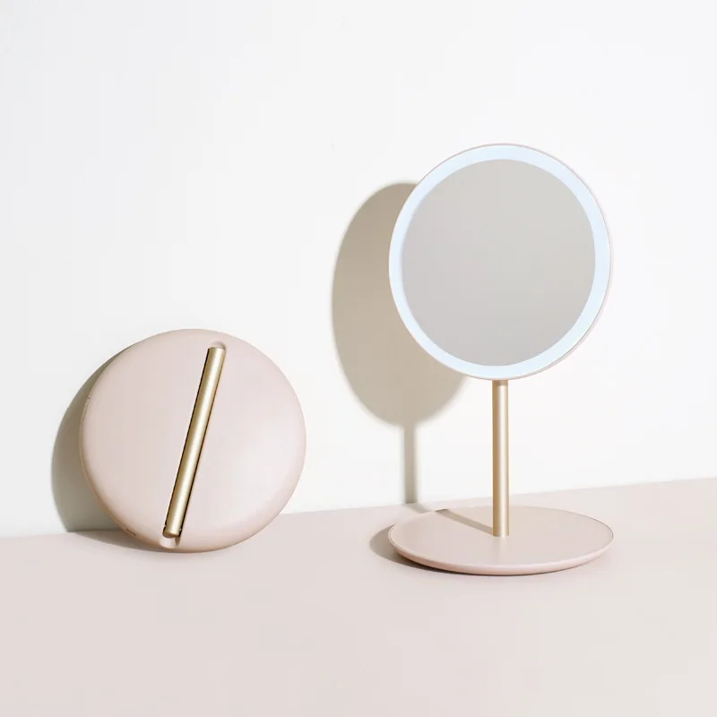 LED Folding Travel Mirror