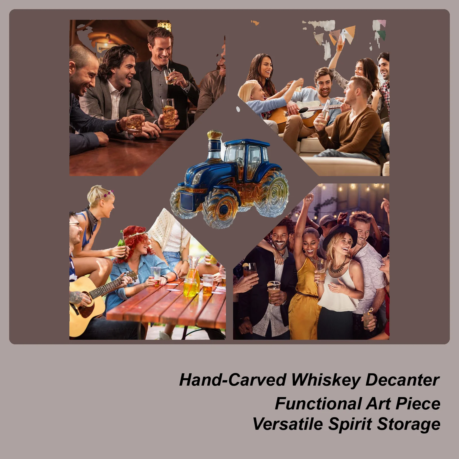 Tractor Whiskey Decanter