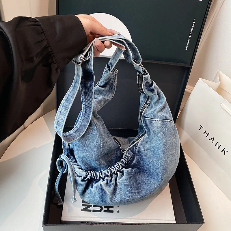 Women’s Denim Hobo Bag