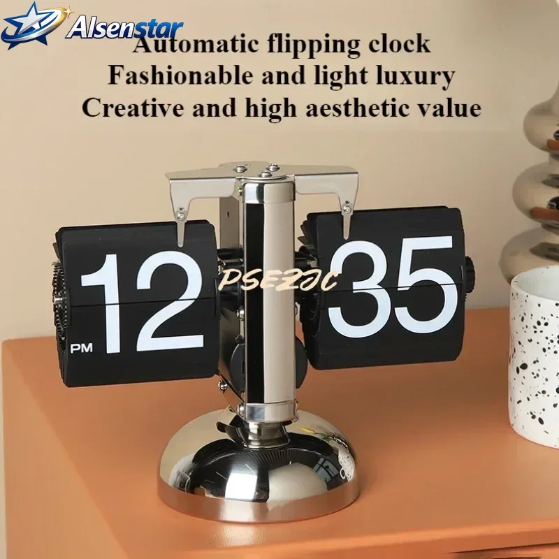 Retro Page-Turning Clock