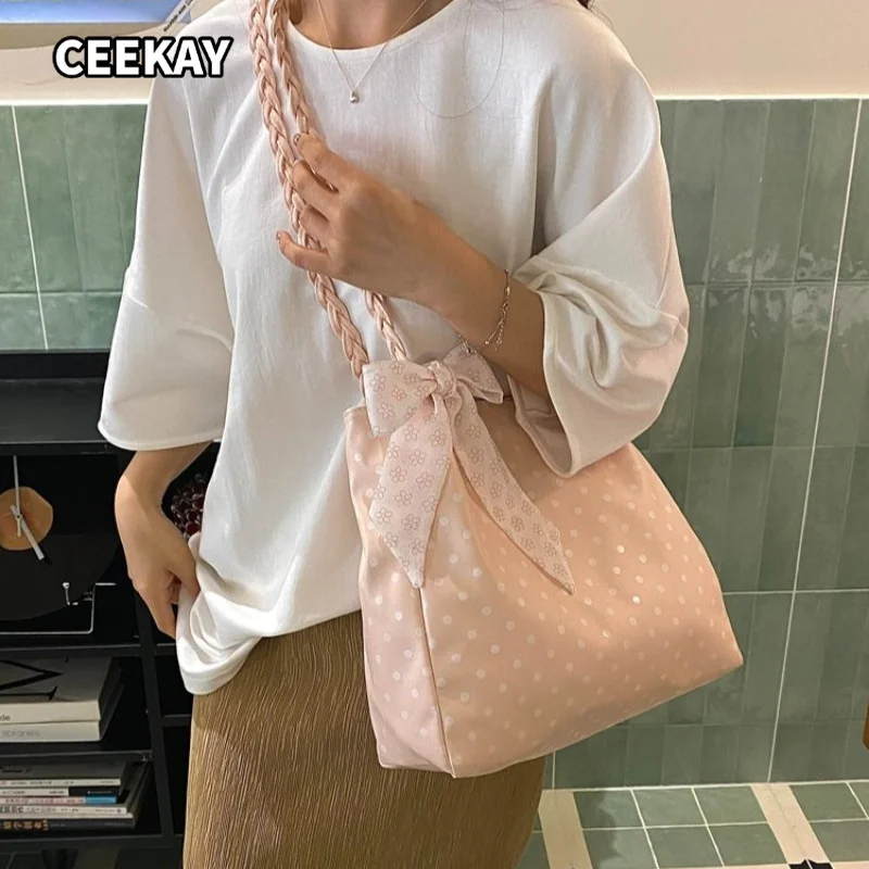 CEEKAY Dot Print Tote Bag