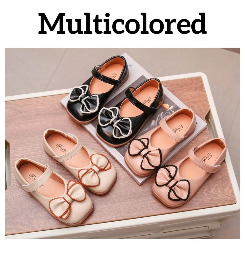 Girls' Bowknot Flat Shoes