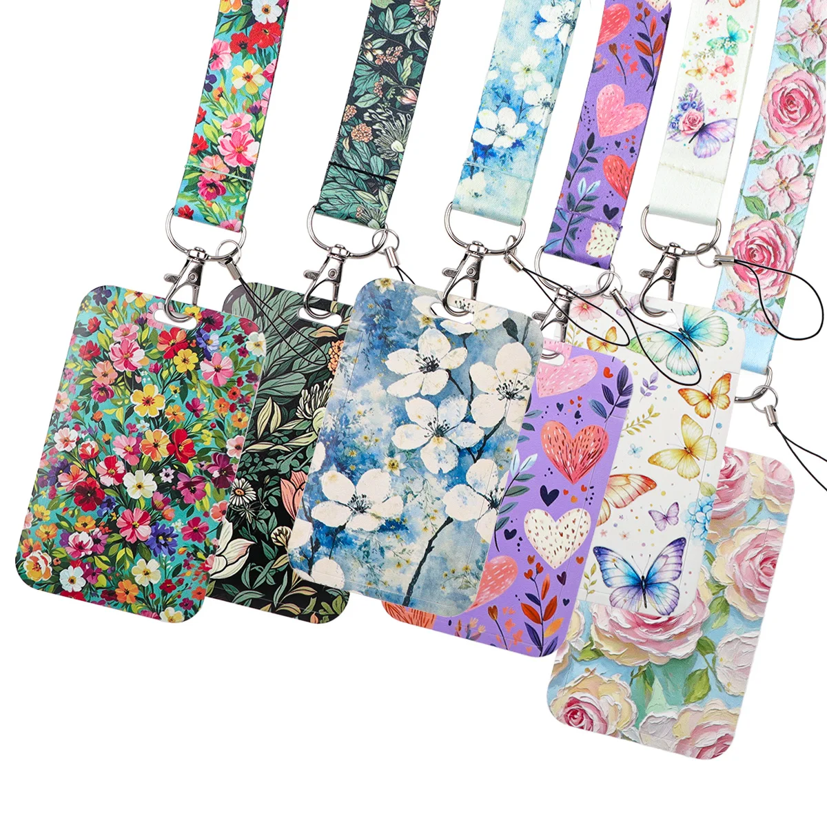 Butterfly Flower Key Lanyard